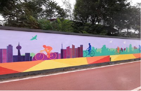 旺苍墙体彩绘-围墙