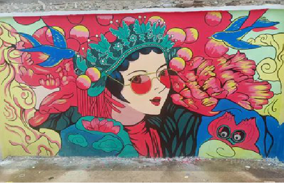 旺苍墙体彩绘-网红墙