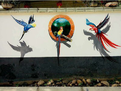 旺苍视觉错位-3D墙绘设计