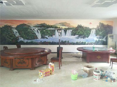 旺苍墙绘-写实风景