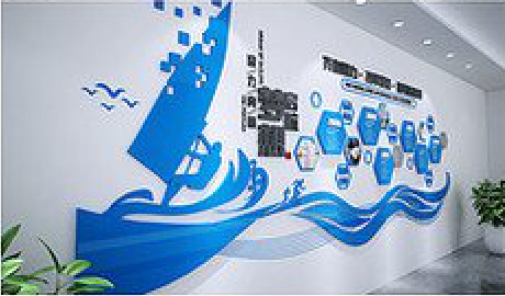 旺苍海浪主题文化墙如何设计？
