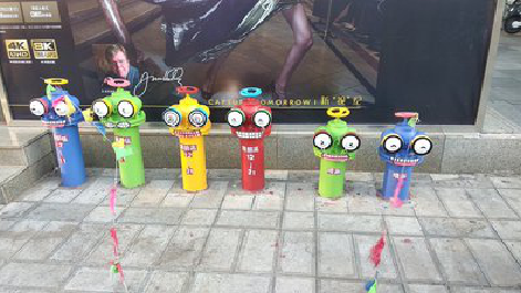 旺苍商业区彩绘