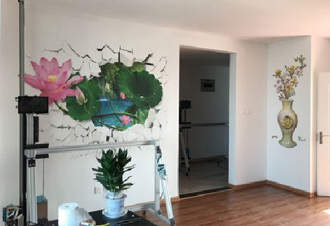 旺苍墙体彩绘相比墙纸的优势。