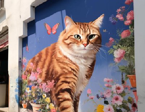 旺苍自己绘制有个性的手绘墙