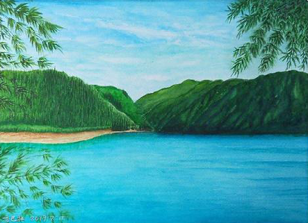 旺苍在墙绘中，如何绘画绿水青山？